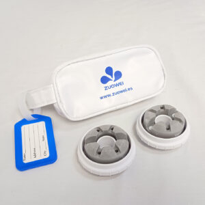 Kit 2 Cabezales con esponja lavado corporal + Estuche de guardado